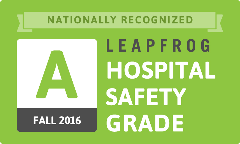 YVMC Earns “A” Grade for Patient Safety in Fall 2016 Leapfrog Hospital Safety Grade